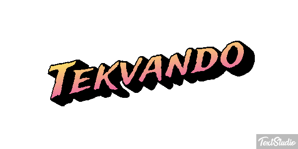 Tekvando Text effect