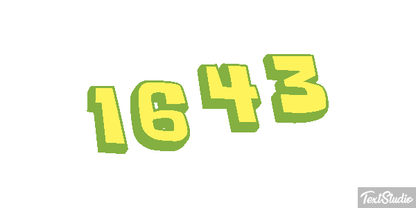 1643 Texteffekt