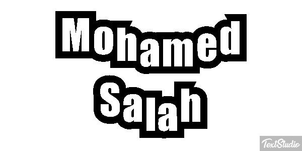 Mohamed Salah Efecto de texto