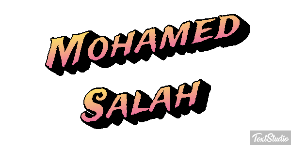 Mohamed Salah Efecto de texto
