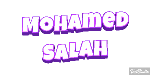 Mohamed Salah Efecto de texto