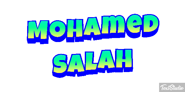 Mohamed Salah Efecto de texto