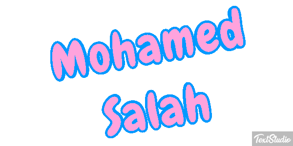 Mohamed Salah Efecto de texto