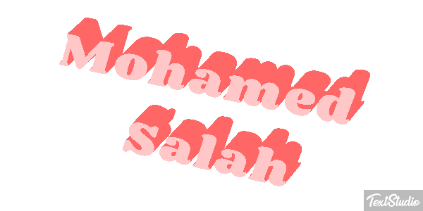 Mohamed Salah Efecto de texto
