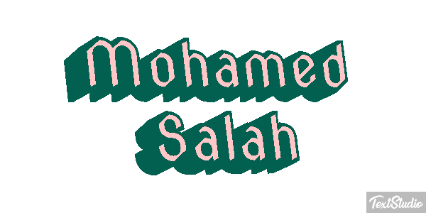 Mohamed Salah Efecto de texto