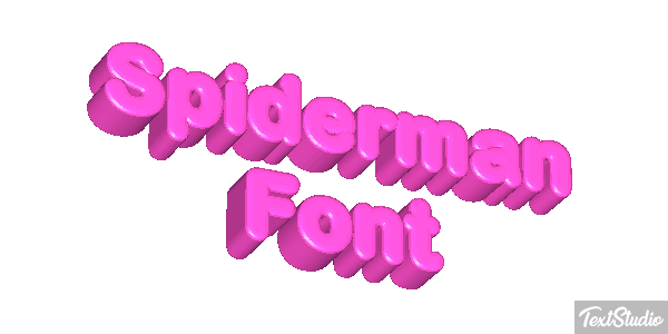 Spiderman Font Effet de texte