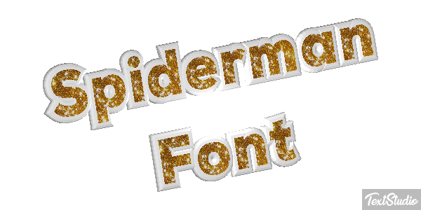 Spiderman Font Effet de texte