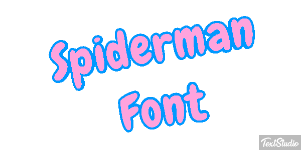 Spiderman Font Effet de texte