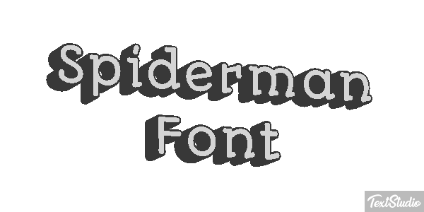 Spiderman Font Effet de texte