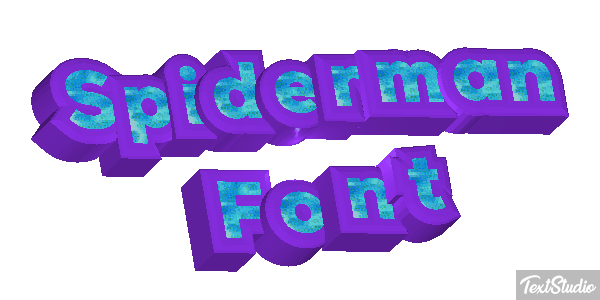 Spiderman Font Effet de texte