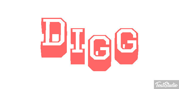 Digg Text effect