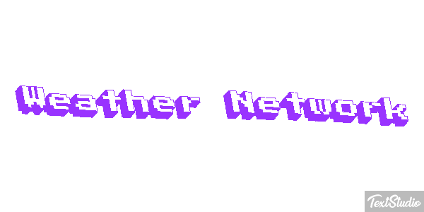 Weather Network Text effect