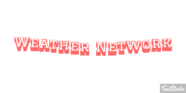 Weather Network Text effect