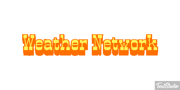 Weather Network Text effect