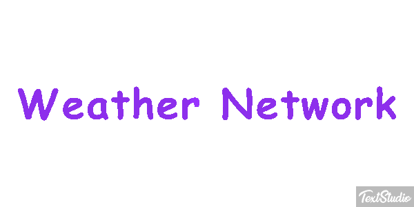 Weather Network Text effect