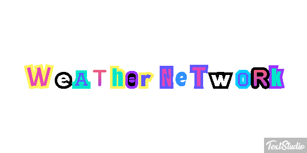 Weather Network Text effect