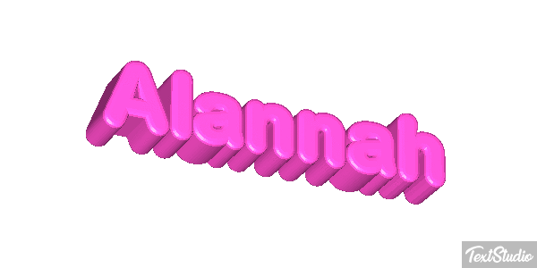 Alannah Text effect