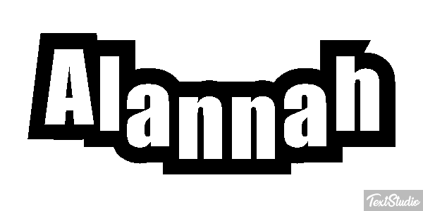 Alannah Text effect