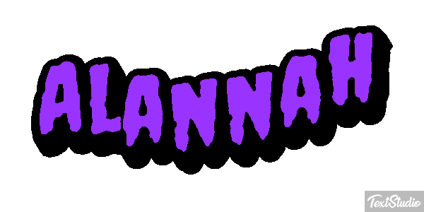 Alannah Text effect