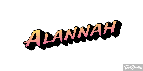 Alannah Text effect