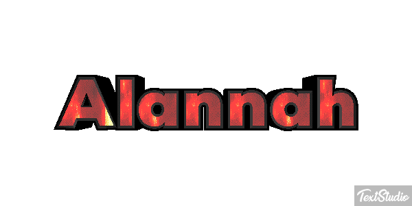 Alannah Text effect