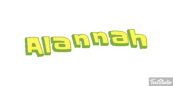 Alannah Text effect