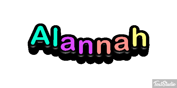 Alannah Text effect