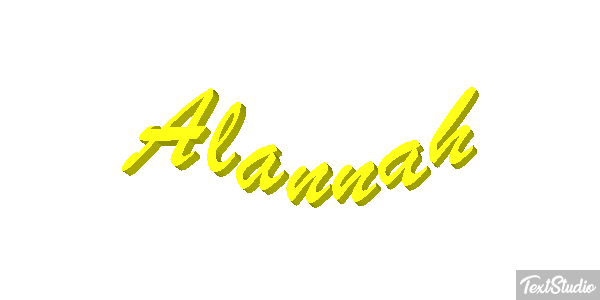 Alannah Text effect