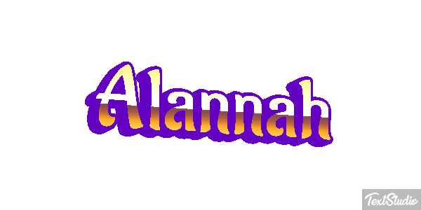 Alannah Text effect