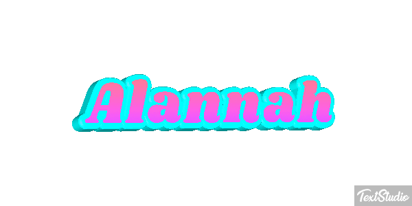 Alannah Text effect