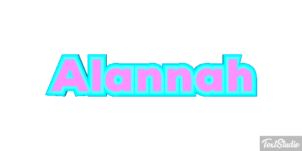 Alannah Text effect