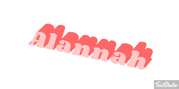 Alannah Text effect