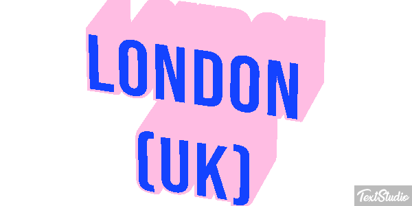 London (UK) Effetto testo