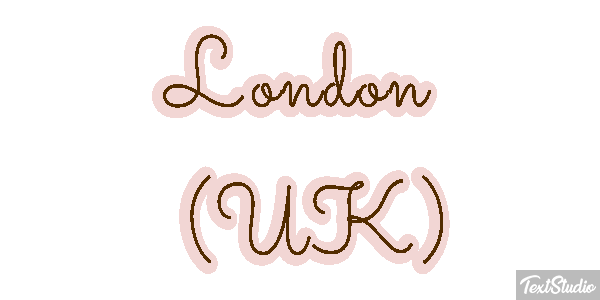 London (UK) Effetto testo