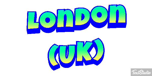 London (UK) Effetto testo
