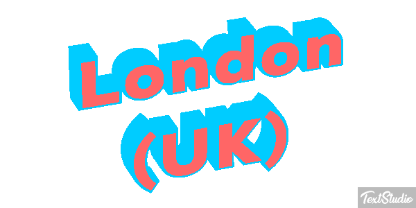 London (UK) Effetto testo