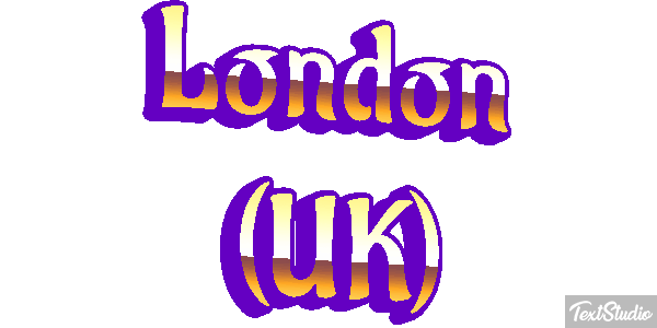 London (UK) Effetto testo