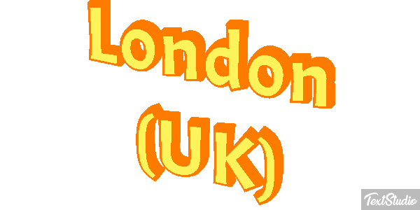 London (UK) Effetto testo