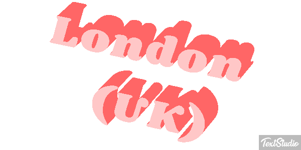 London (UK) Effetto testo