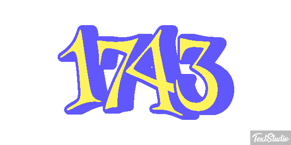 1743 Text effect