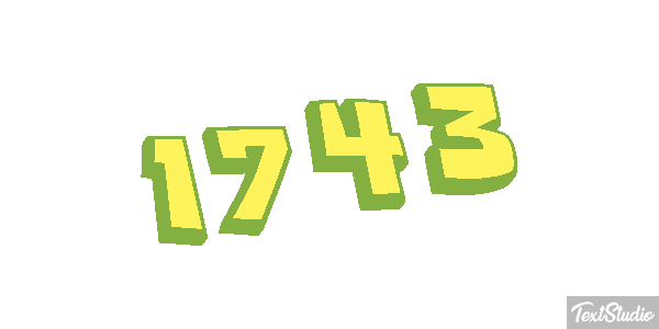 1743 Text effect
