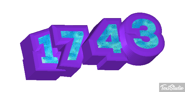 1743 Text effect