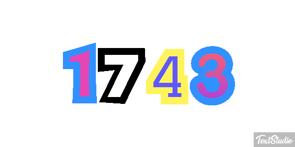 1743 Text effect