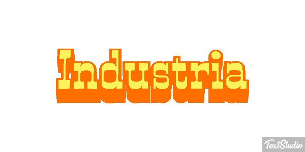 Indústria Text effect