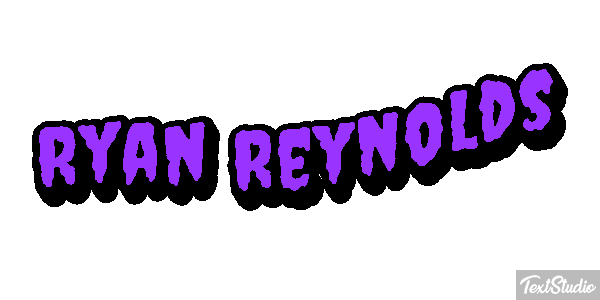 Ryan Reynolds Efeito do texto