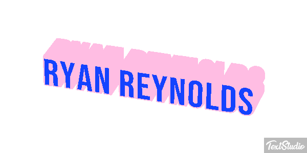 Ryan Reynolds Efeito do texto