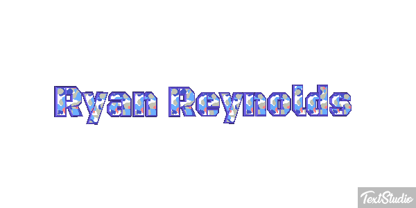 Ryan Reynolds Efeito do texto