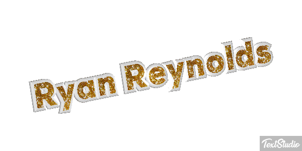 Ryan Reynolds Efeito do texto
