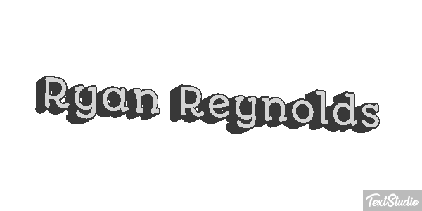 Ryan Reynolds Efeito do texto