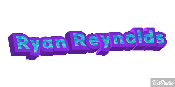 Ryan Reynolds Efeito do texto